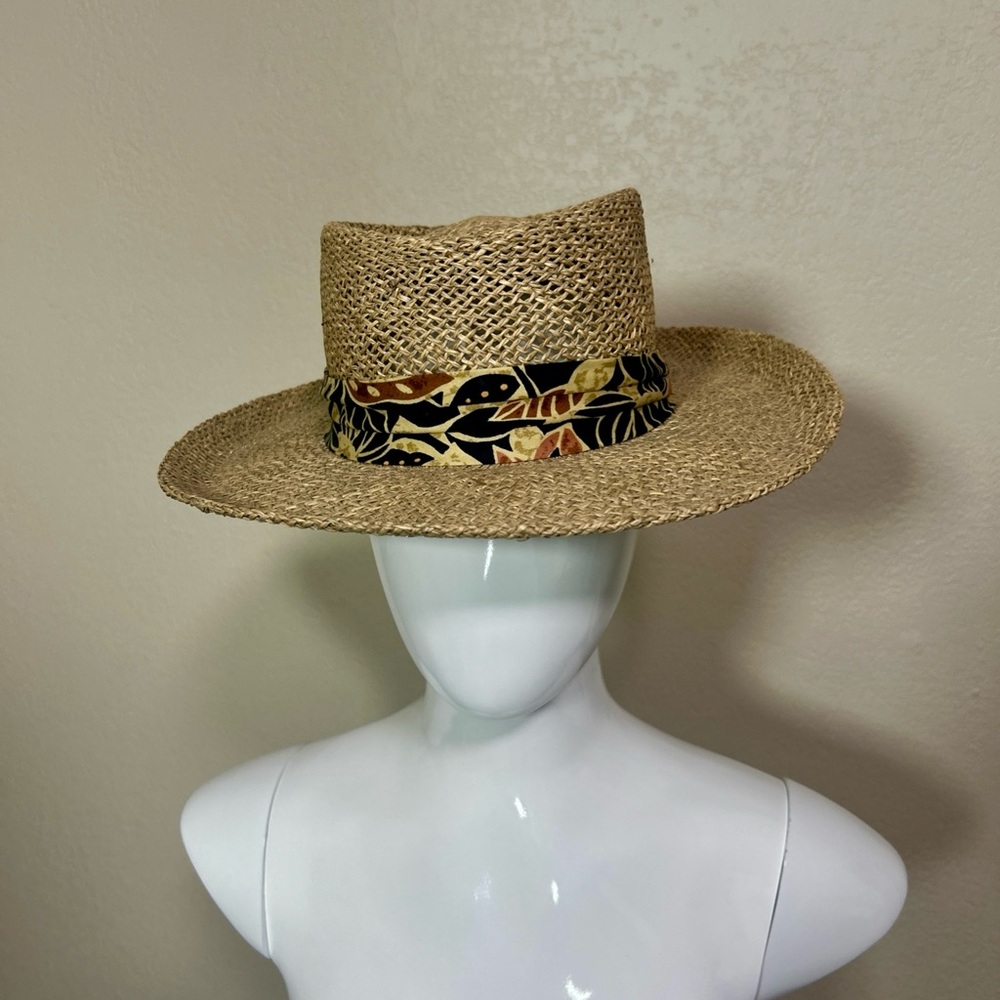 Vintage DPC Dorfman Pacific Woven Straw Panama Hat Men OSFM Natural New